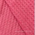 polyester rayon waffle jacquard knitting fabric